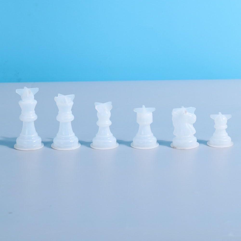 chess set with epoxy resin silicone molds, ideal for international games (chess pieces)