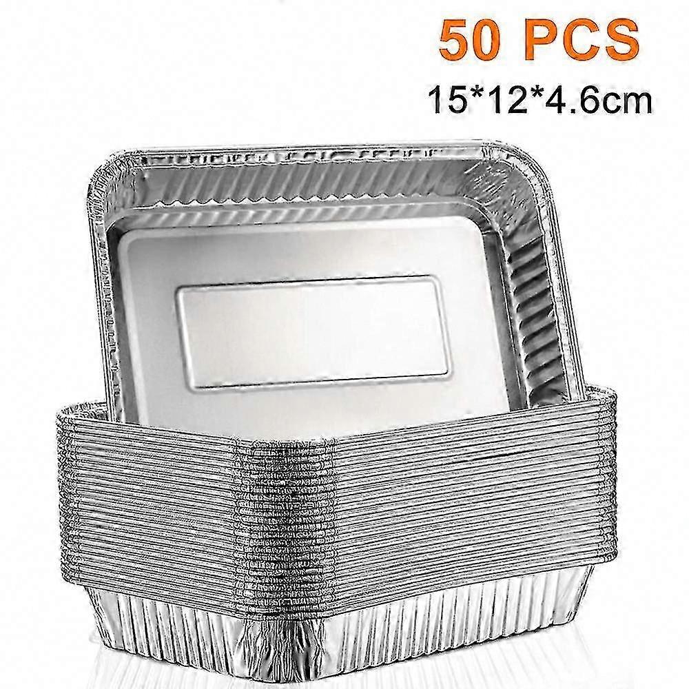 25pcs (25/50-pack) Compatible Grill Drip Pans, Bulk Pack for BBQ & Grilling