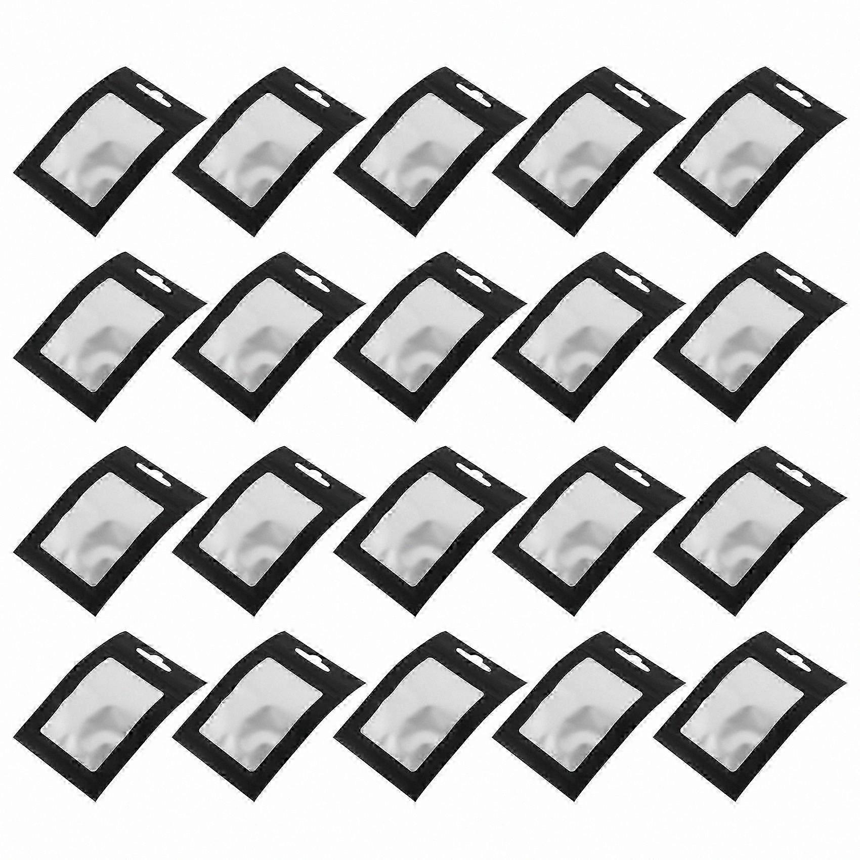 200 Count Clear Window Resealable Pouches for Coffee Beans and Food Storage