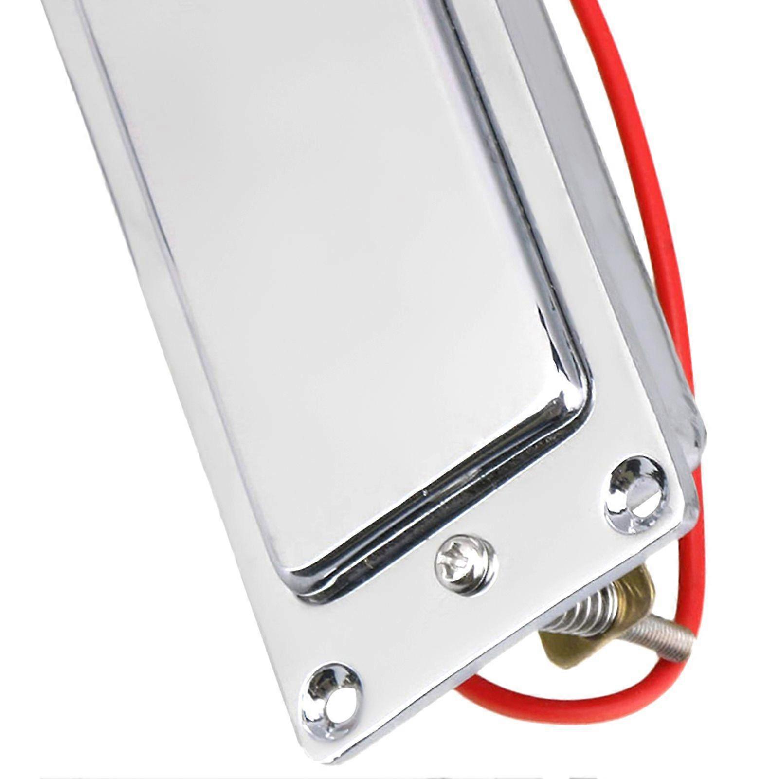 Mini Humbucker Pickup Kit Compatible with LP Electric Guitar Neck Bridge Double Coil Pick-up Chrome Plated