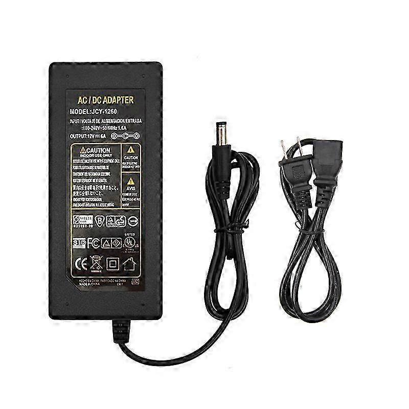 12V 1-10A AC/for DC Adapter Switch Power Supply Charger for LED Strips 5.5x2.1-2 Edition 0820