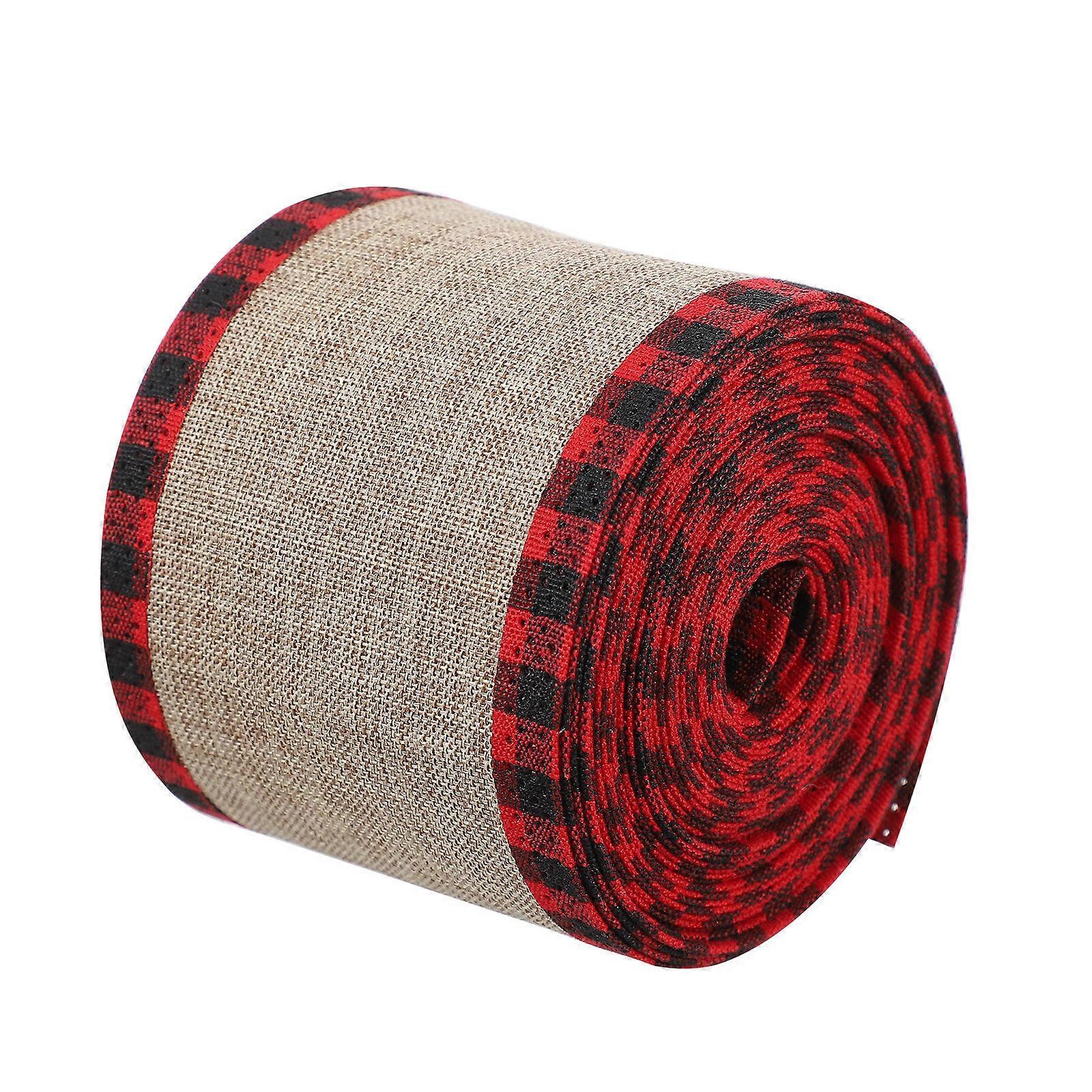 Festive Atmosphere Ribbon Christmas Party Diy Projects Polyester Red Decorative 1Set