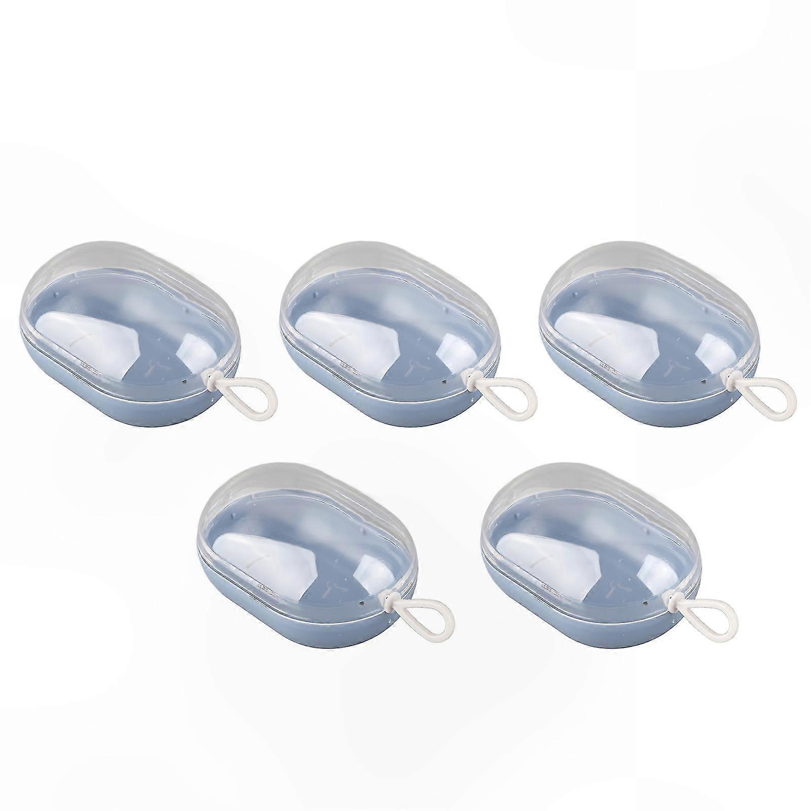 5-Piece Makeup Sponge Holder with Storage for Small Earrings