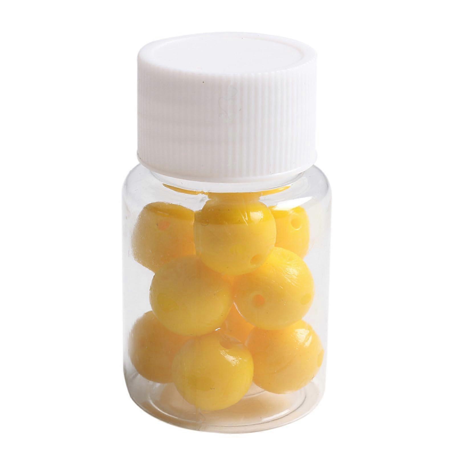 Corn Flavor Floating Beads For Carp And Trout Silicone Soft Baits, QuickAttract Floating Lures 8/10/14mm