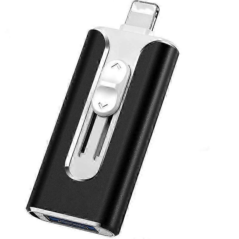 64GB USB+8 Pin+USB 3.0 4 in 1 Mobile Phone Computer U-Disk With Type-C Adapter