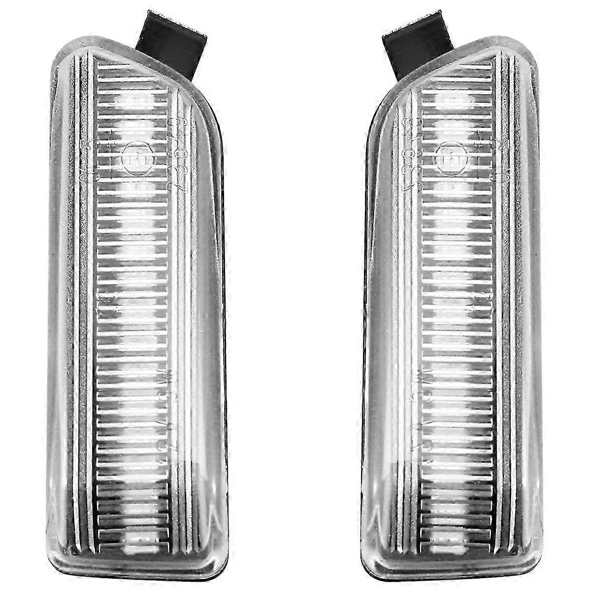 1Pair for LED Side Marker Indicator Lights Transparent