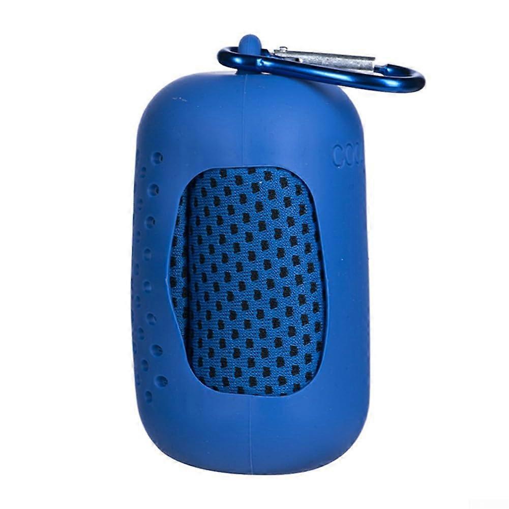 Athletic Mini Silicone Towels For Gym And Workouts Advanced Drying Features UltraAbsorbent Compact Reusable Blue