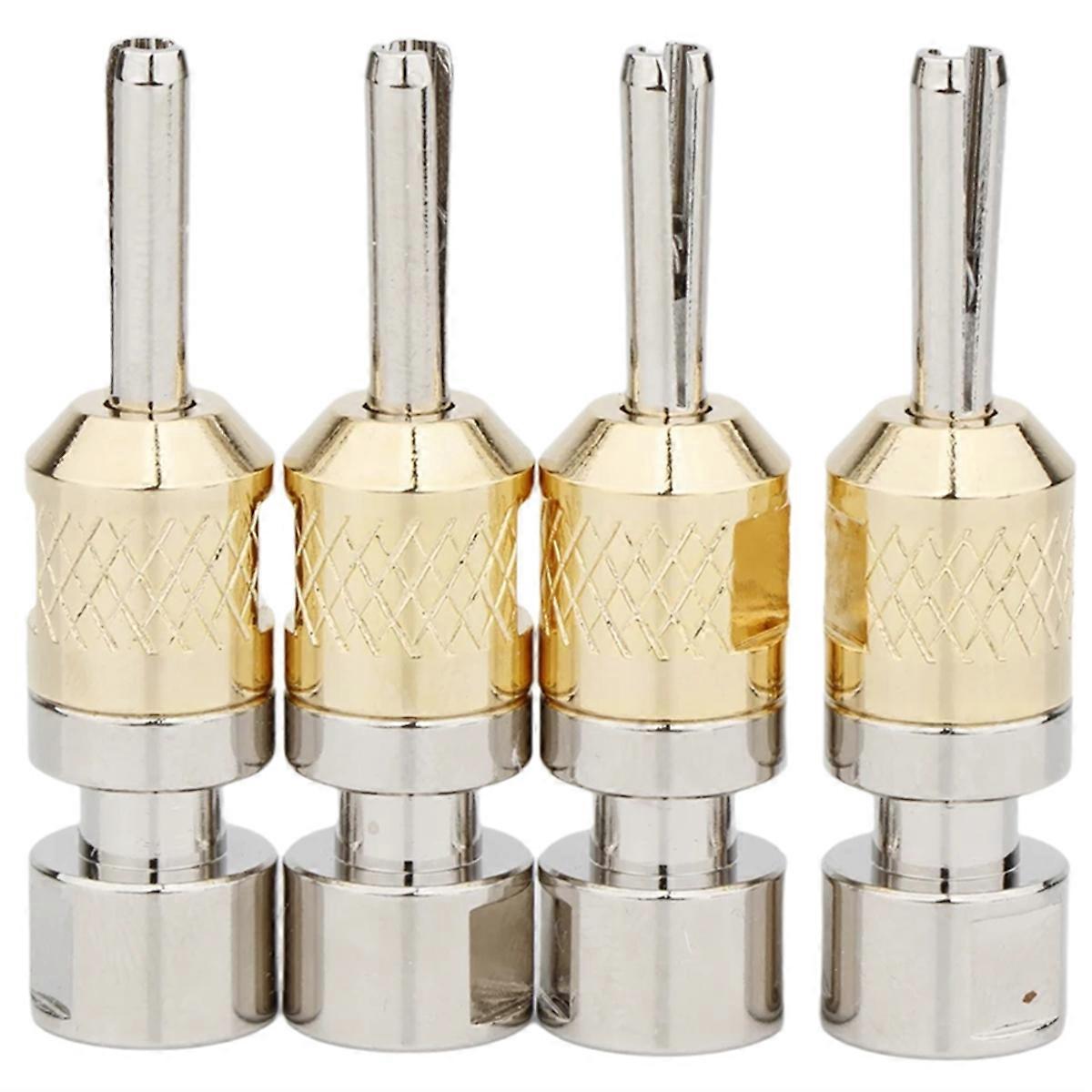 Locking Banana Plug Binding Post Female Socket Jack Speaker Cable Connector Plug 4 Pack