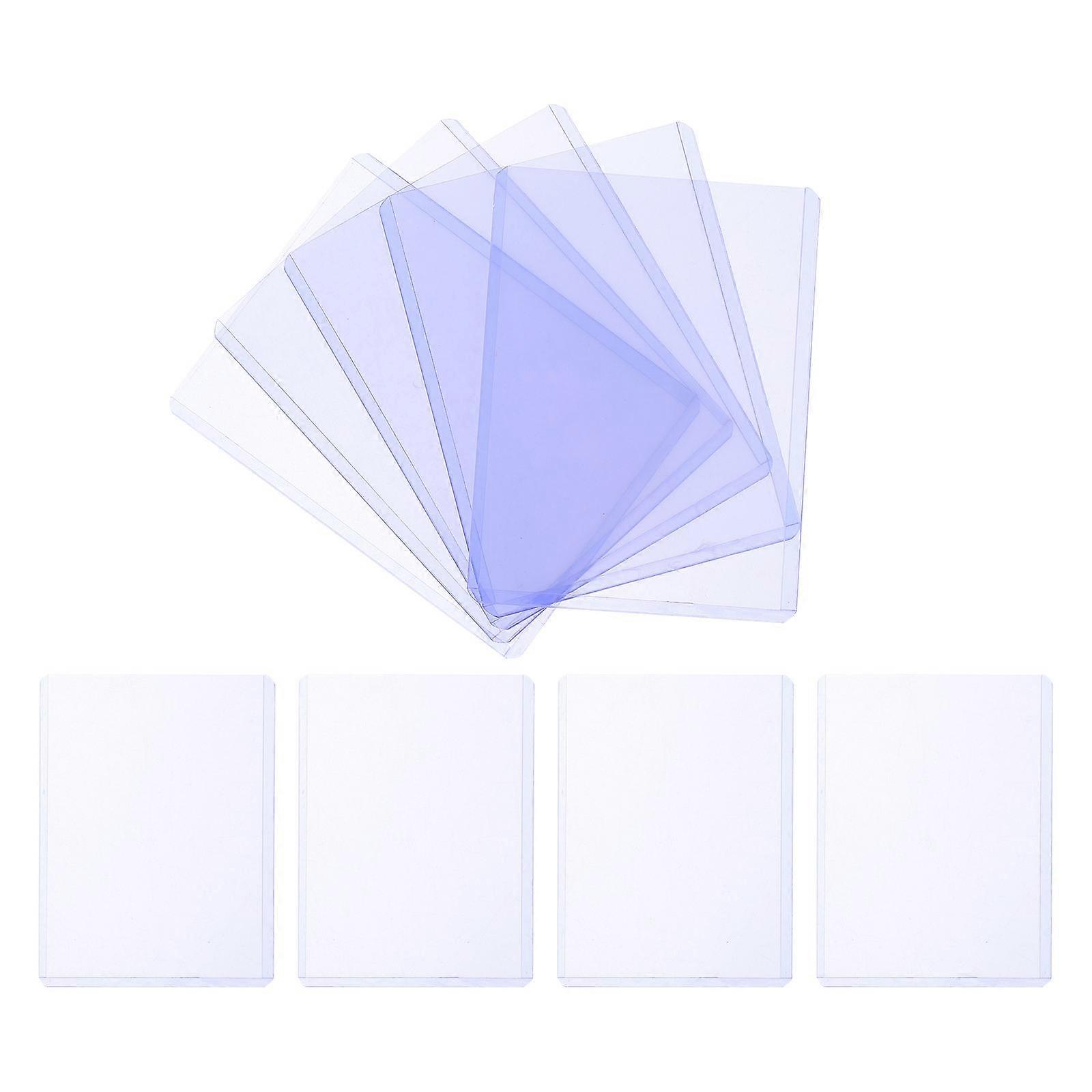 Plastic Card Holder Play Cards Sleeves for Card Protection 25Pcs Blue