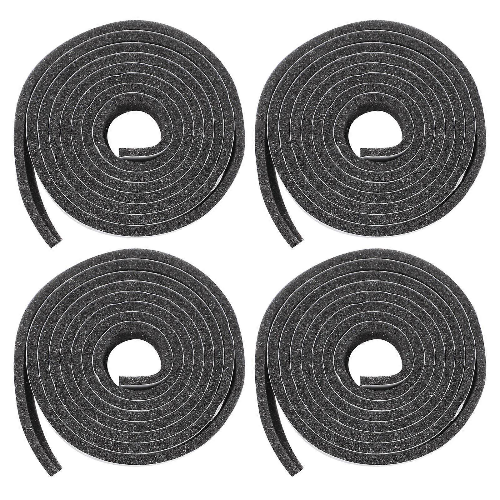 4 Rolls Weather Stripping Door Seal for Noise Reduction Seal Strip