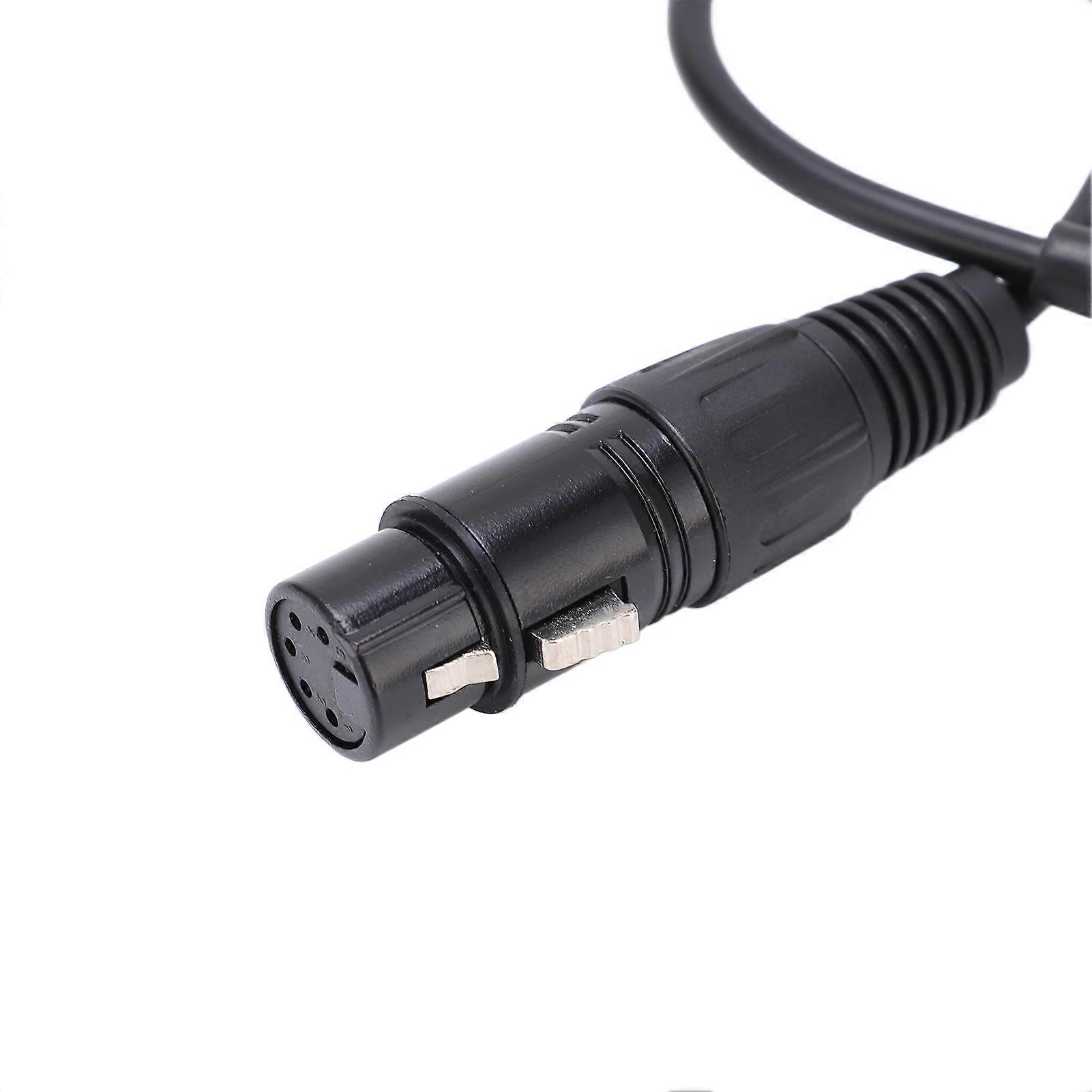 Aviation Headset Adapter 6 Pin to XLR 5 Pin, High Density Foam Helicopter Headset Adapter