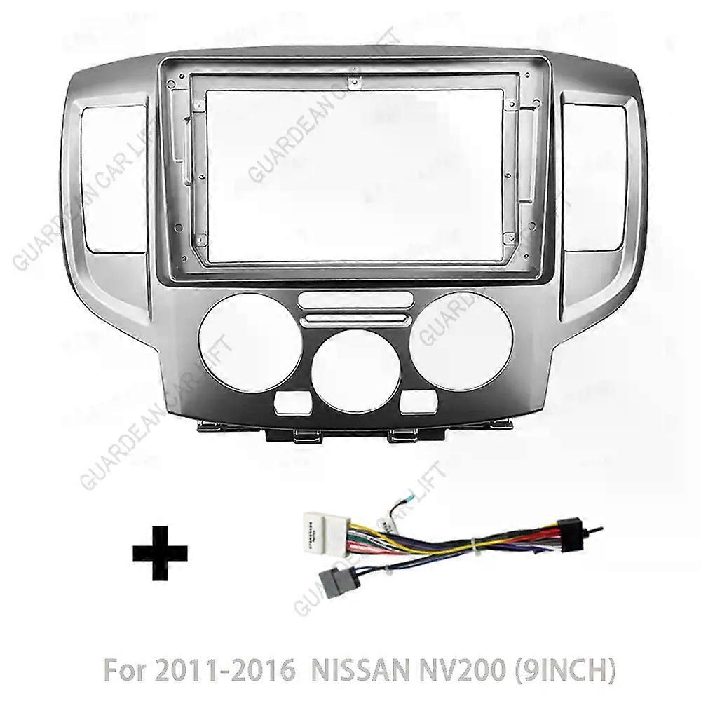 For 2009 NISSAN NV200 (9INCH) Car Radio Fascias Android GPS MP5 Stereo Player 2 Din Head Unit Panel Dash Frame Installation Trim