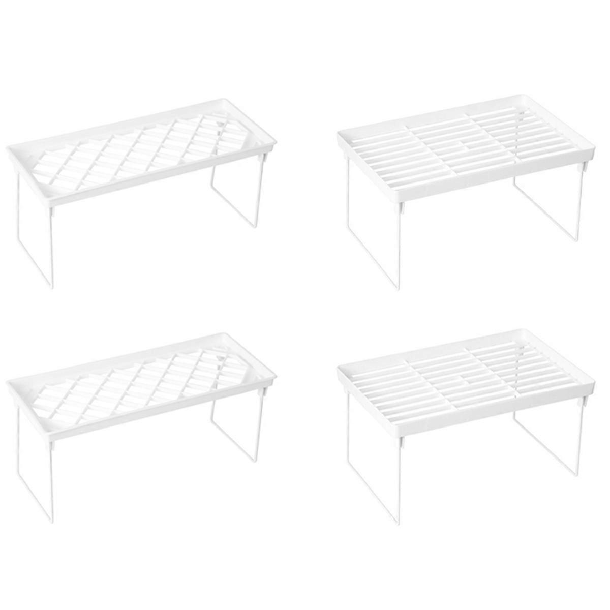 Closet Storage Rack Foldable Shelf Spice Rack Desktop Storage Rack Plastic Storage Rack