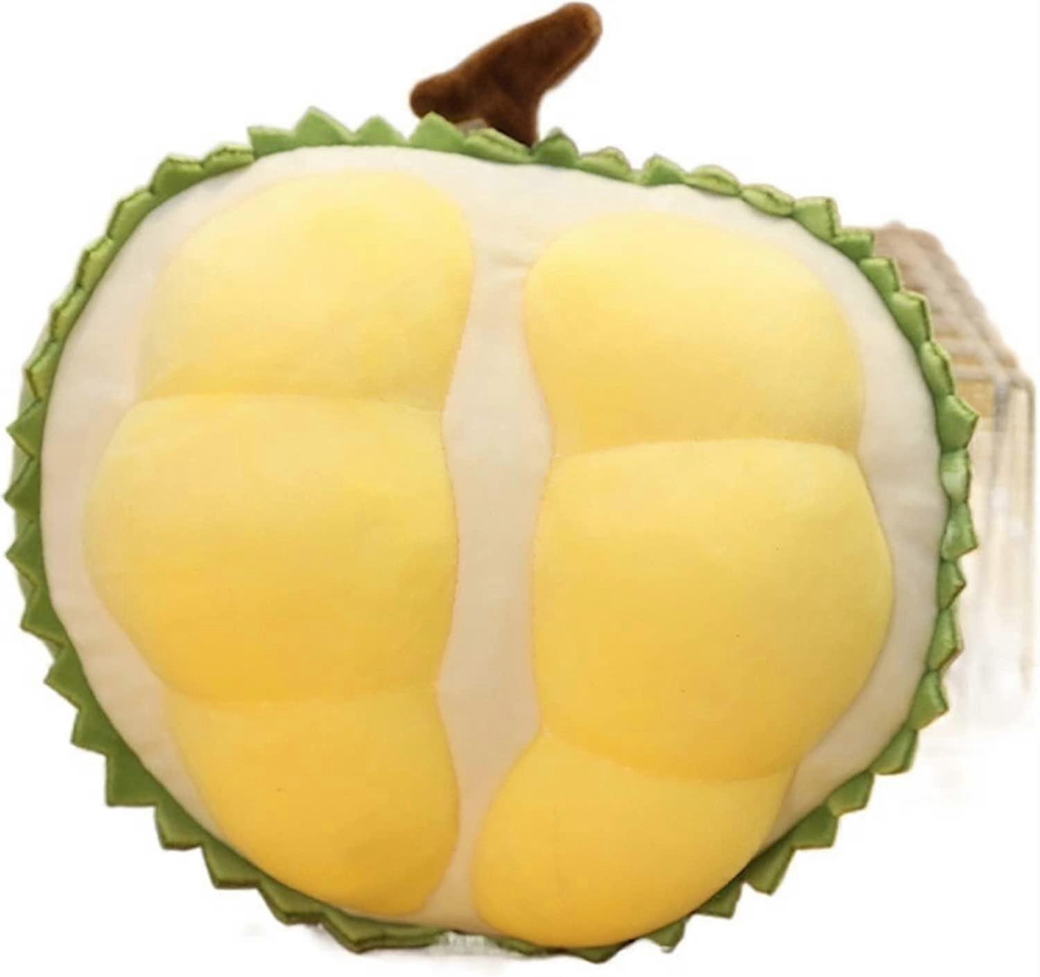 Plush Puppet Simulation Orange Durian Plush Toy Fruit Doll Claw Machine Doll Birthday Gift Color: Durian, Size: 20cm