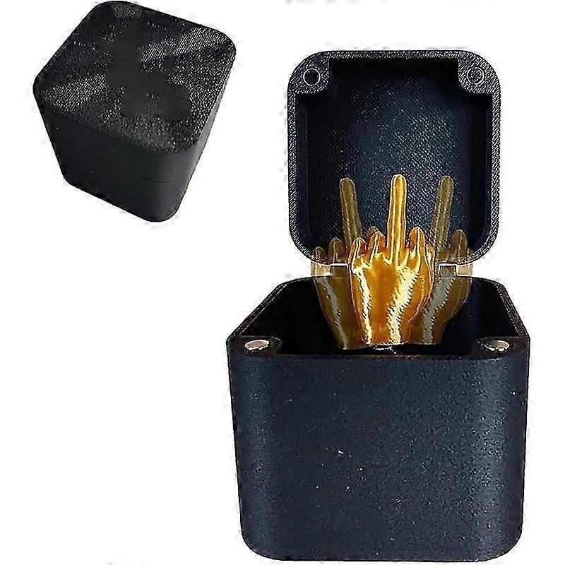 christmas prank gift box with pop up hand