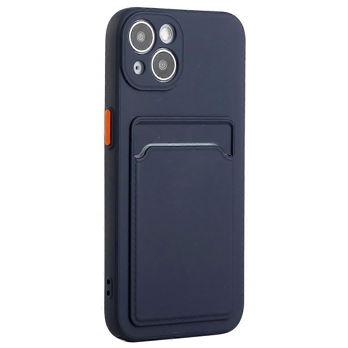 For iPhone 15 TPU Protective Phone Case Drop-proof Back Cover with Card Holder