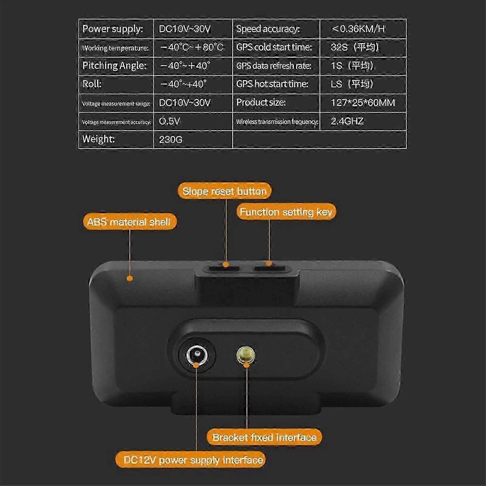 Compatible for 2-in-1 GPS HUD Car Display & Inclinometer | Speedometer, Compass, Voltage & Slope Sensor | Plug & Play 20 Walkbee 8494 B 2025
