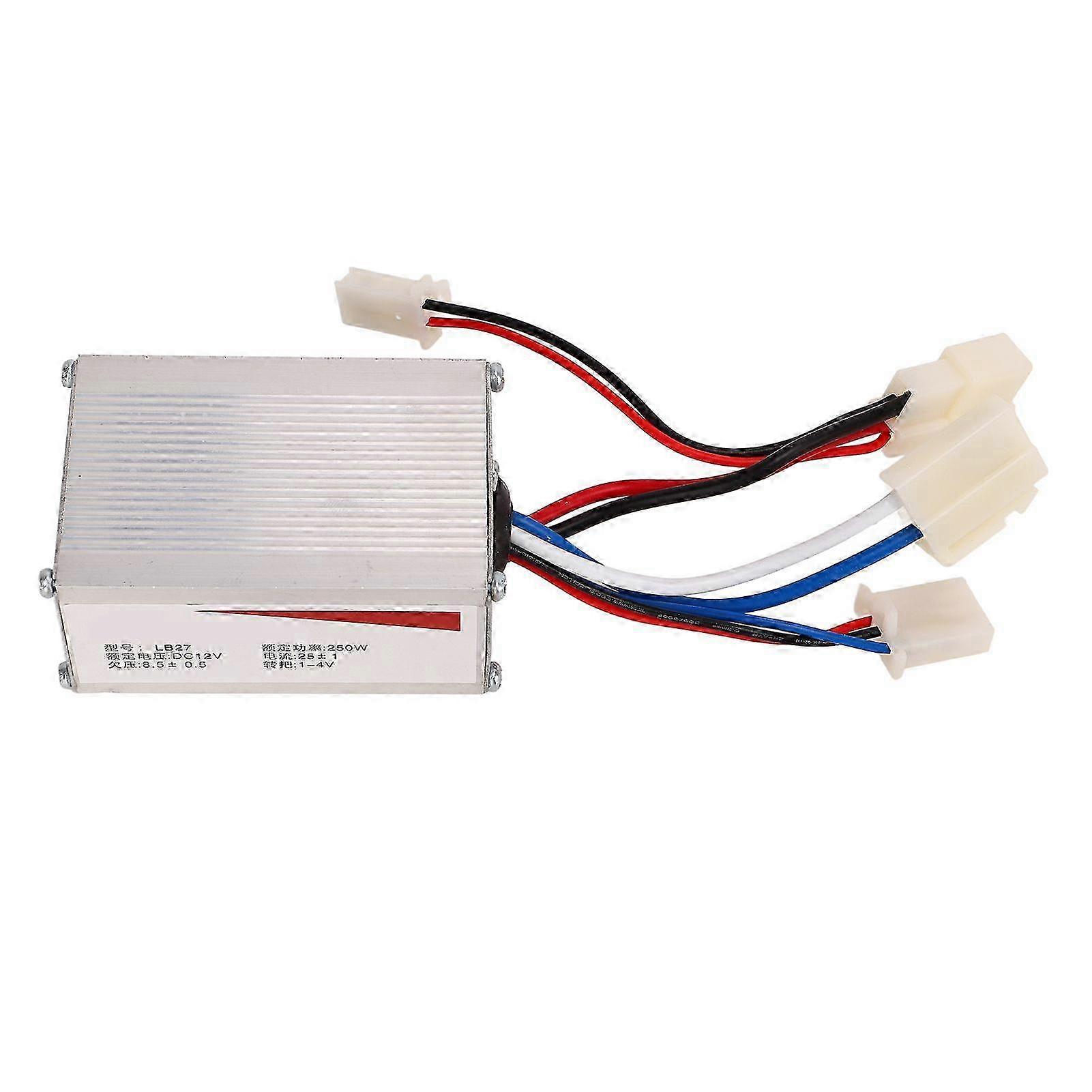 12V 250W Motor Speed Controller Brushed with 3 Wires Aluminium Shell Motor Speed Controller Box for Electric Bikes 2025