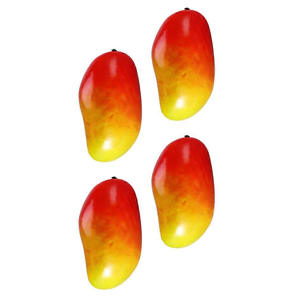 Fake Fruit Decoration 4Pcs Plastic Simulation Fruit Model Realistic Design Suitable For Home Decoration Or Window Display 12.5x6.8cm