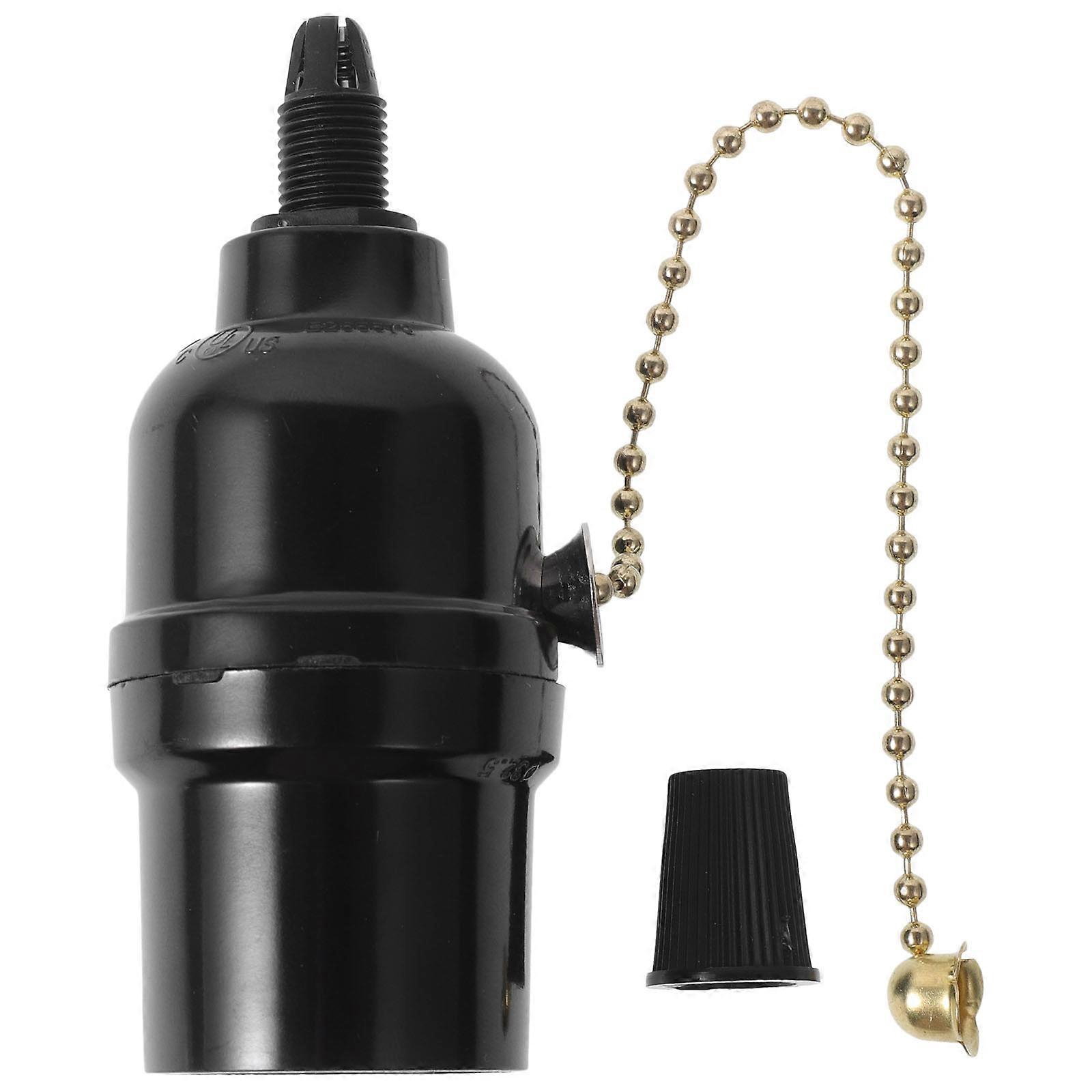 Pull Chain Light Fixture E26 Ceiling Lamp Holder for Lighting 5Pcs Bakelite Material