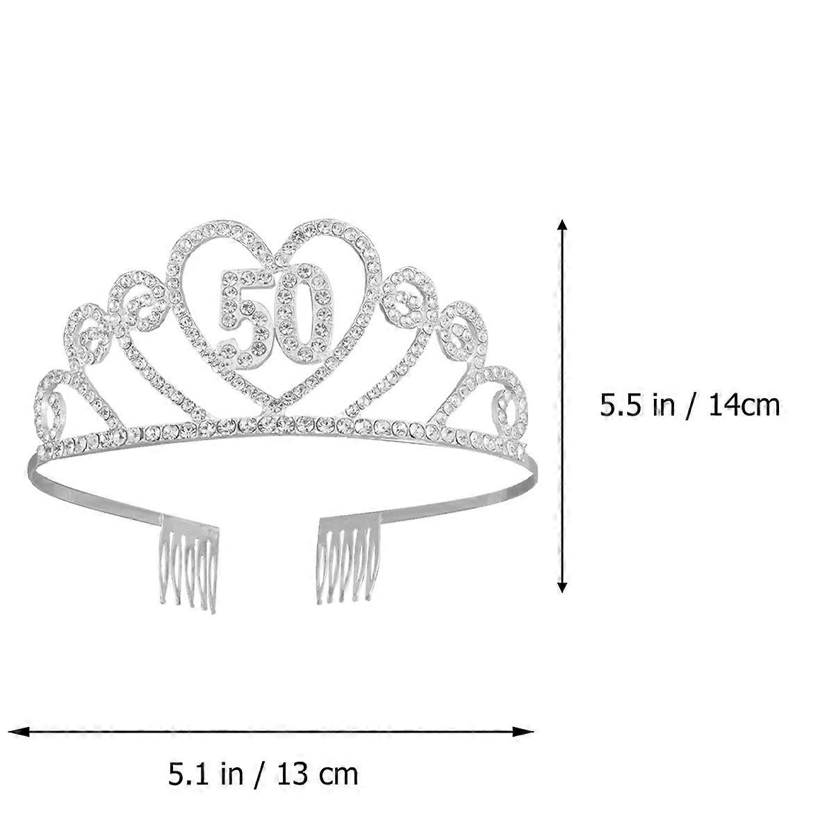 ميني Tiaras تاج جوفاء سبائك الفضة مشط الشعر للخطوبة والحفلات الزخرفية 1 قطعة