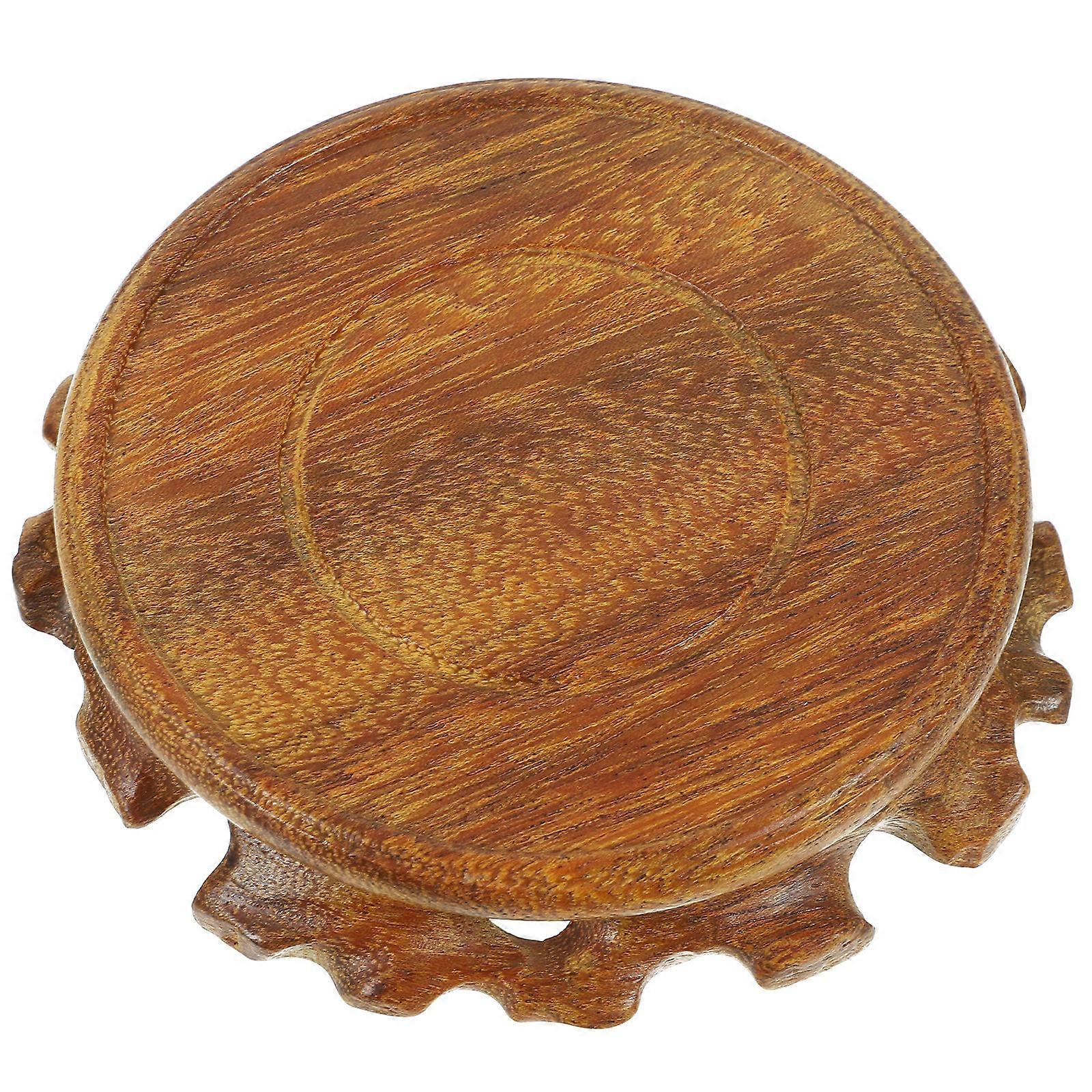 Wood Pedestal Solid Wood Vase Stand for Display 5Pcs Pack