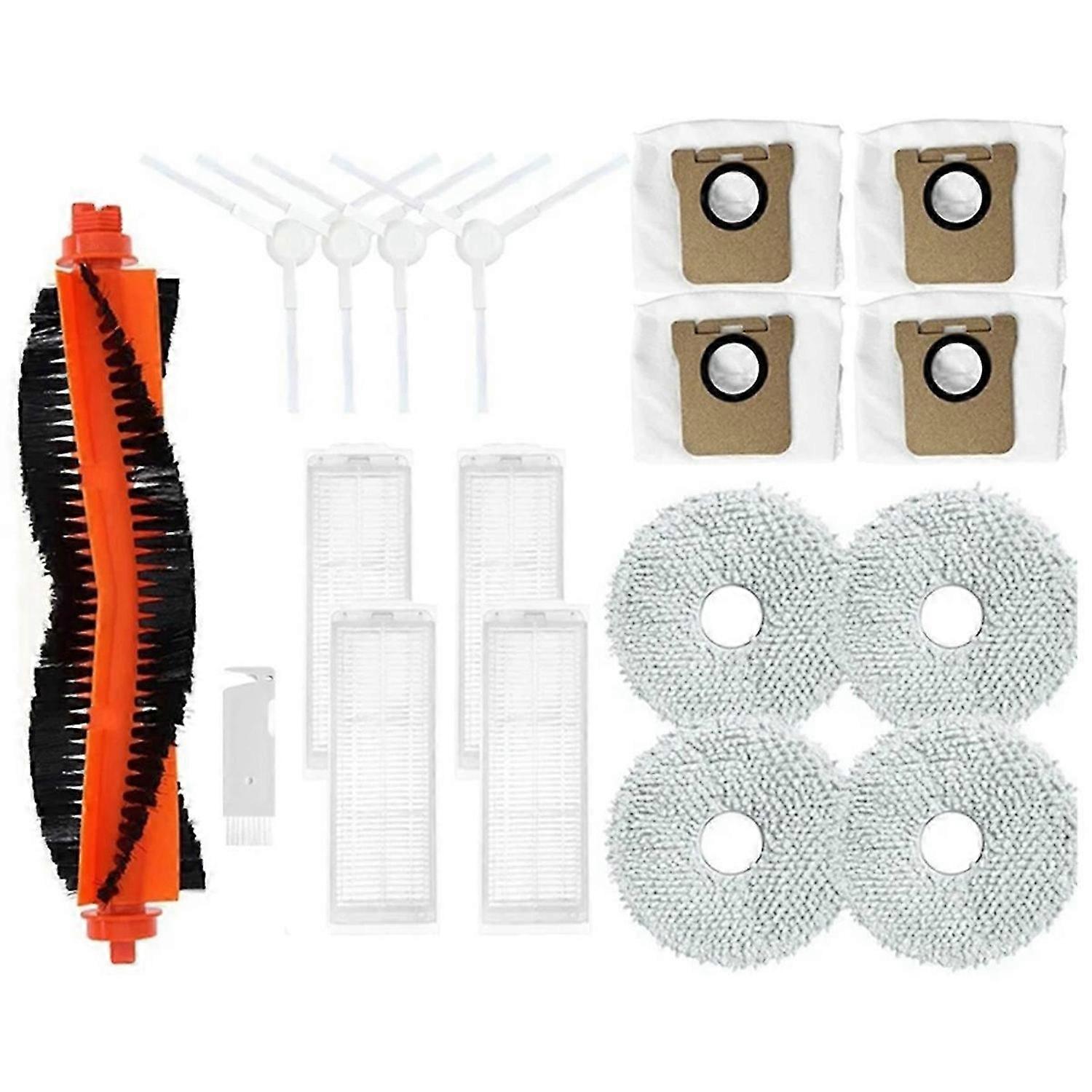 For M30 Pro Main Side Brush Filter Mop Cloth Pads Dust Bag