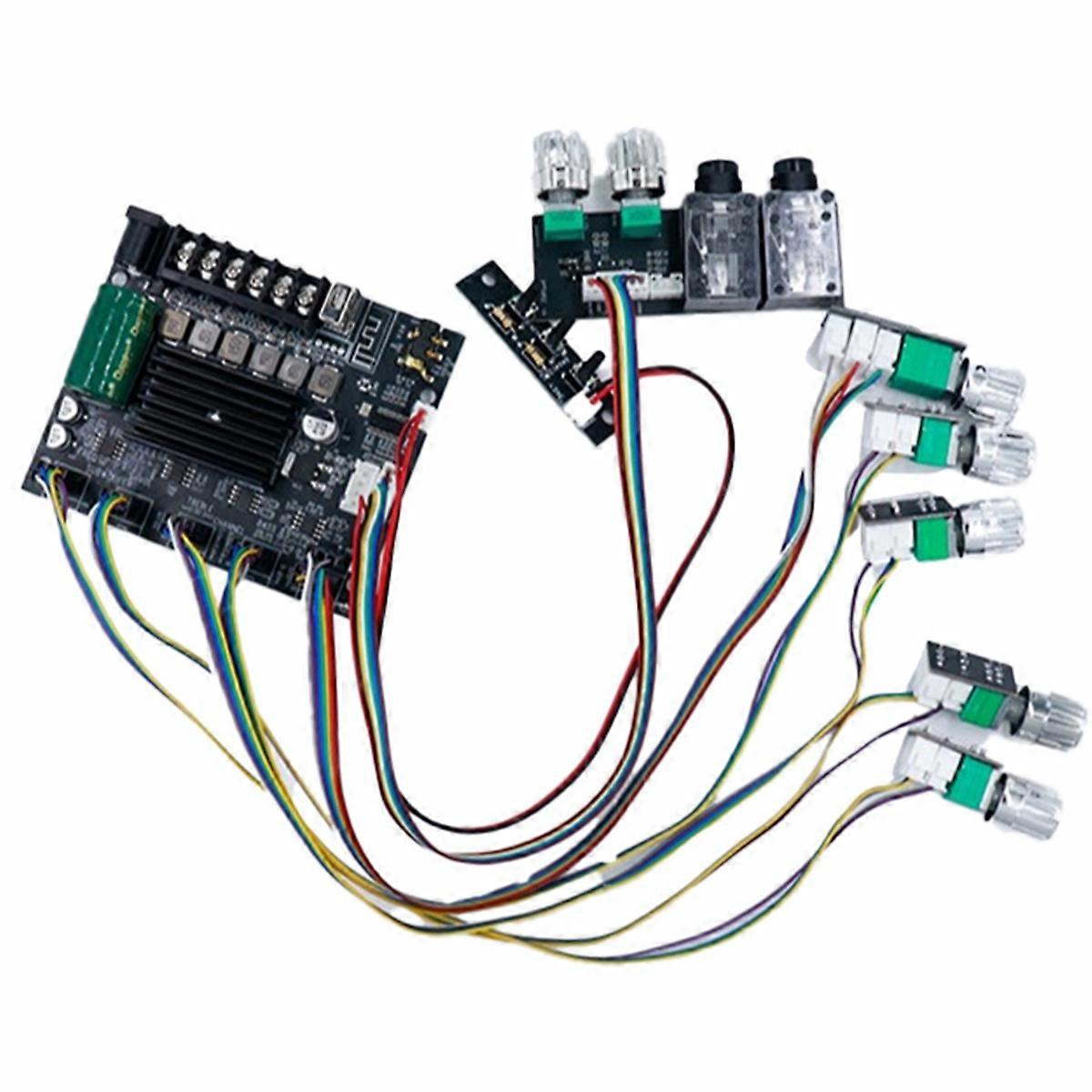 -MT21S Lead Type KTV Microphone and Audio Machine 2.1 Channel Bluetooth Amplifier Board 50+50+100W