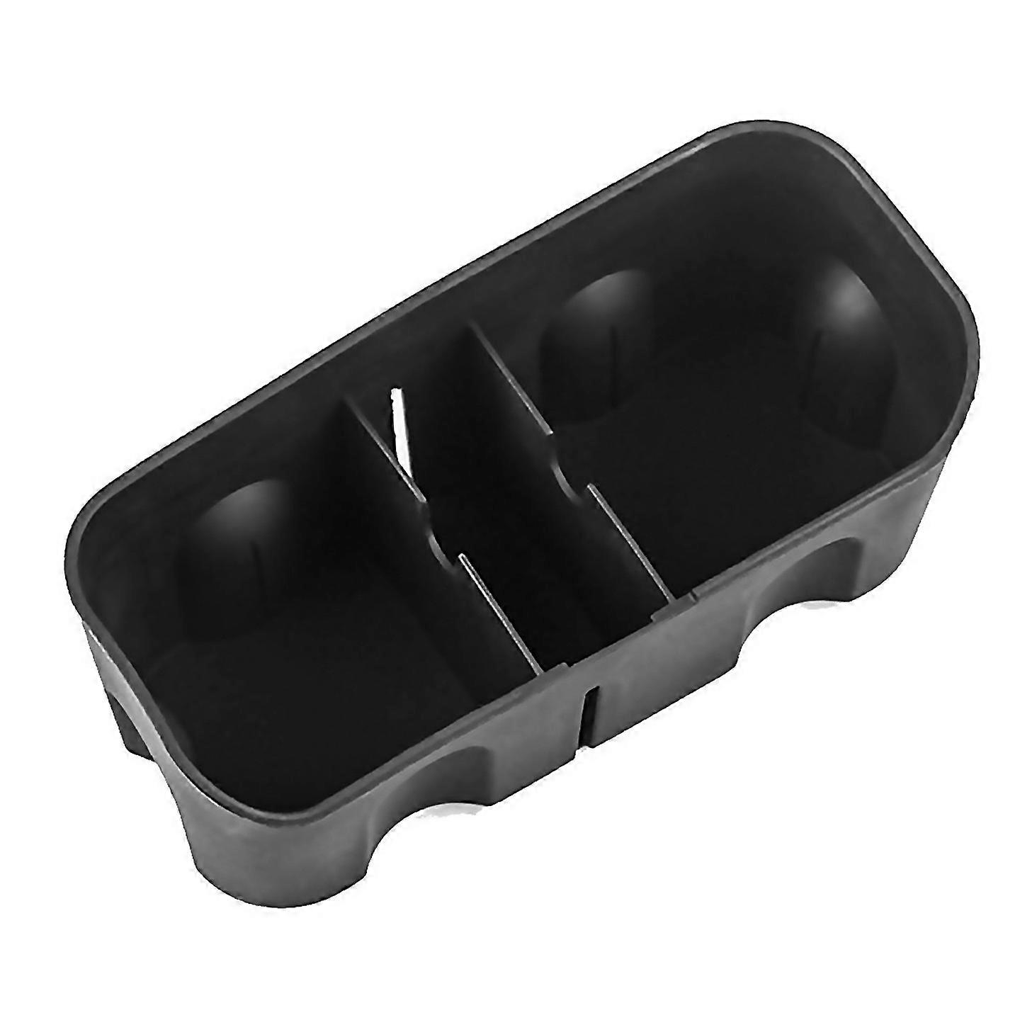 For Center Console Silicone Water Cup Holder Storage Box For