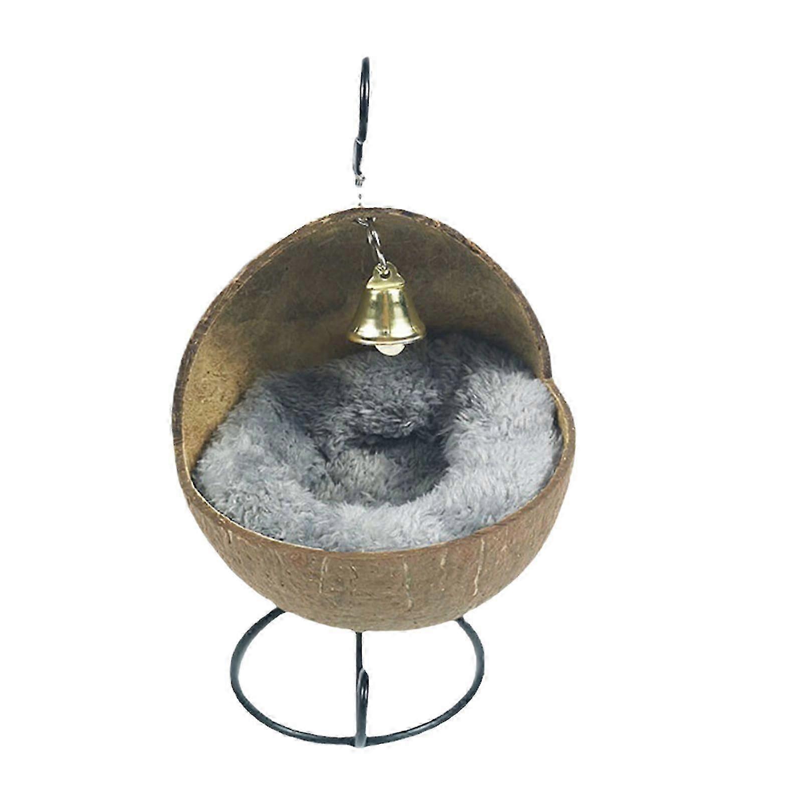 Hamster Nest Coconut Shell Hamster Habitat Nest Bird House for