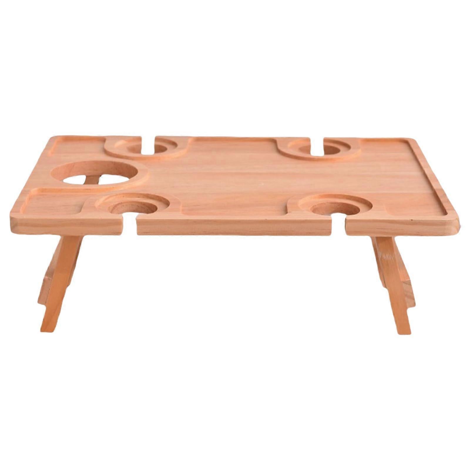 Light Weight Folded Wine Table for Camping and Beach - Compact Kitchen Storage Container, Portable Picnic Table, Durable Design