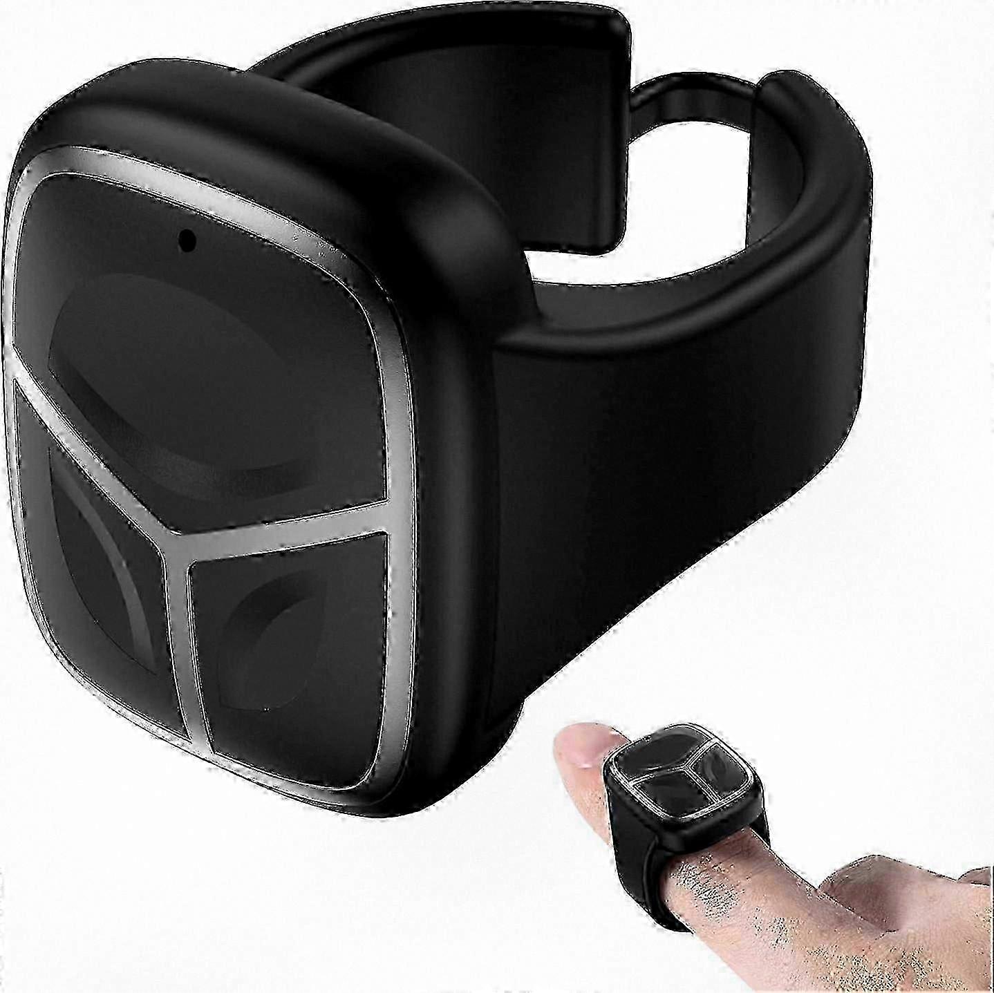 Wireless Bluetooth Ring Mouse, Portable Rechargeable Thumb Control Remote for Easy Operation and Comfortable Use