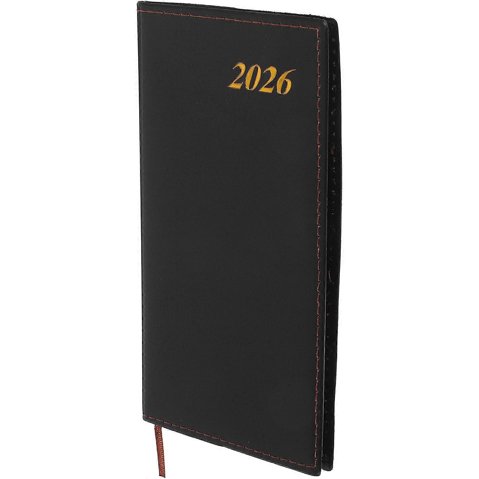 Weekly Planner Notebook for 5Pcs Black PVC Paper for Work and Study