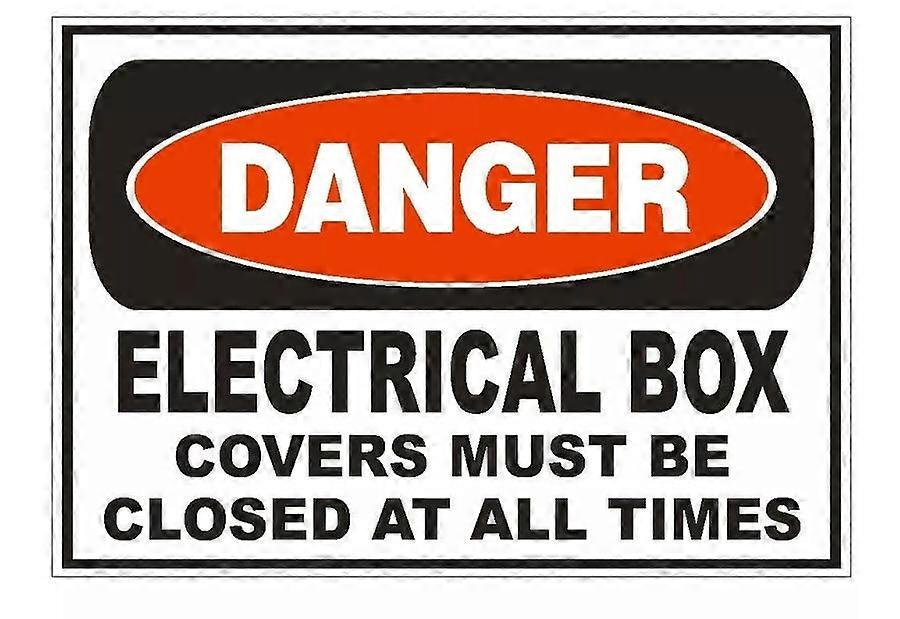 Sinal de Segurança para Eletricista Fechado Caixa Elétrica Danger Tamanho: 8 x 12 polegadas