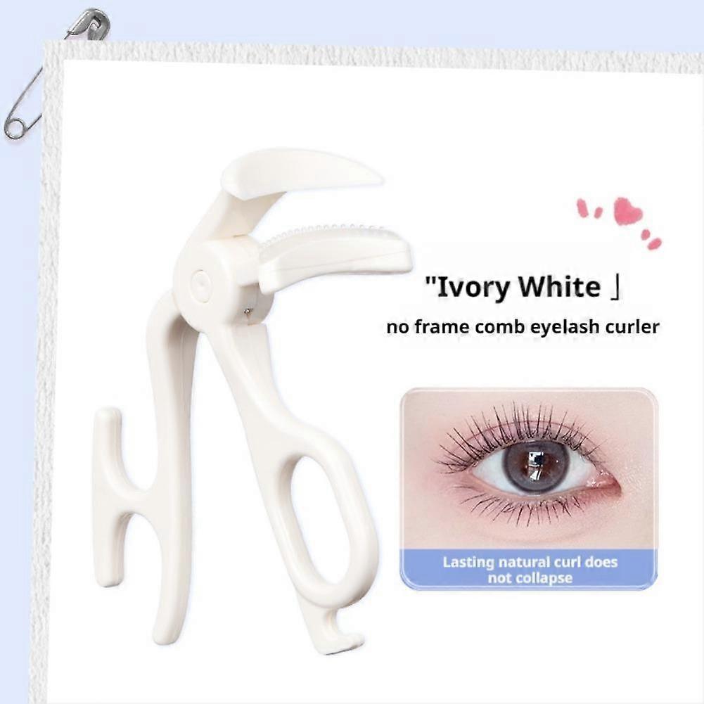 Frameless Comb Eyelash Curler for Natural Curl Ergonomic Design Easy to Use and Portable