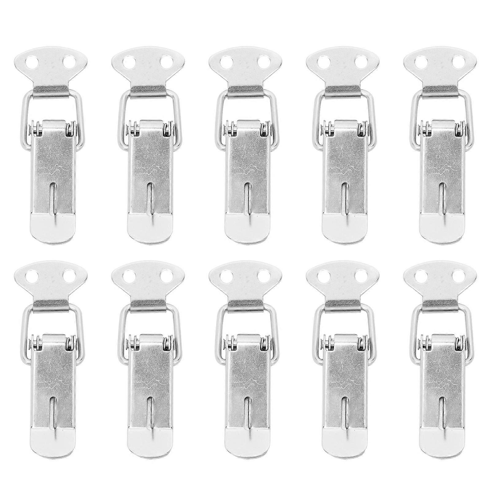 Steel Hasp Silver Loaded Buckle for Case Lock 10Pcs