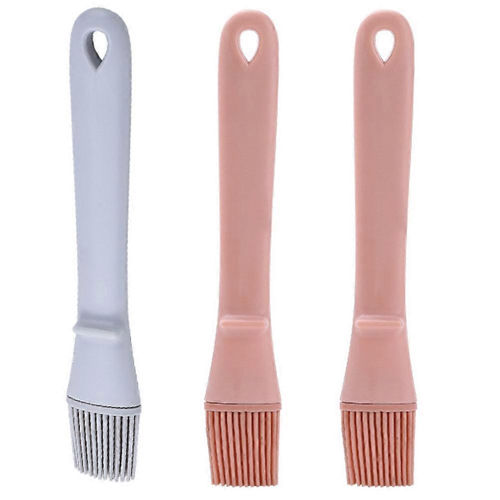 Silicone Oil Brush 3Pcs Portable Design For Bakery Use Home Gathering Picnic Oil Application Efficiently