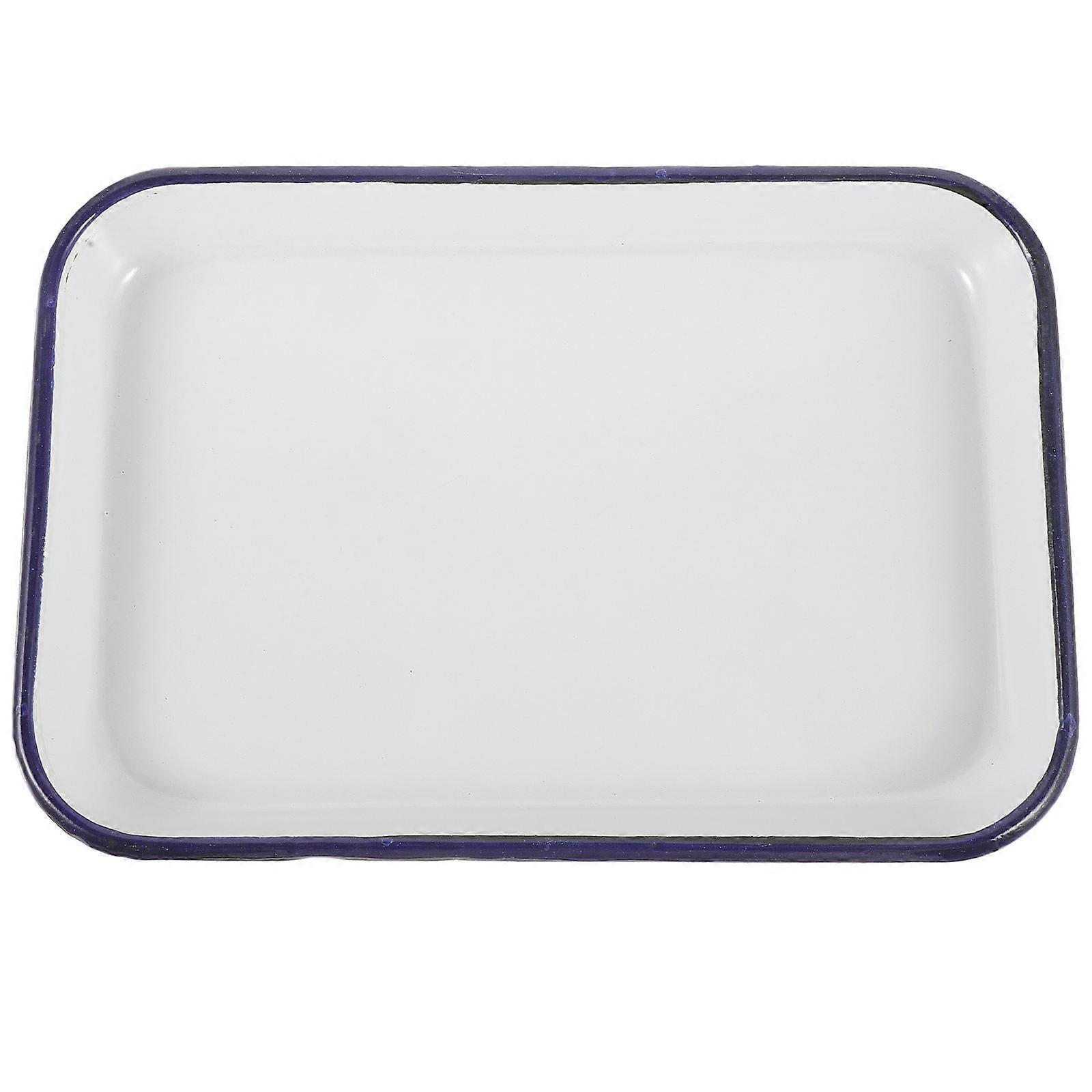 Multifunctional Oven Tray Household Enamel Baking Dish for Storage