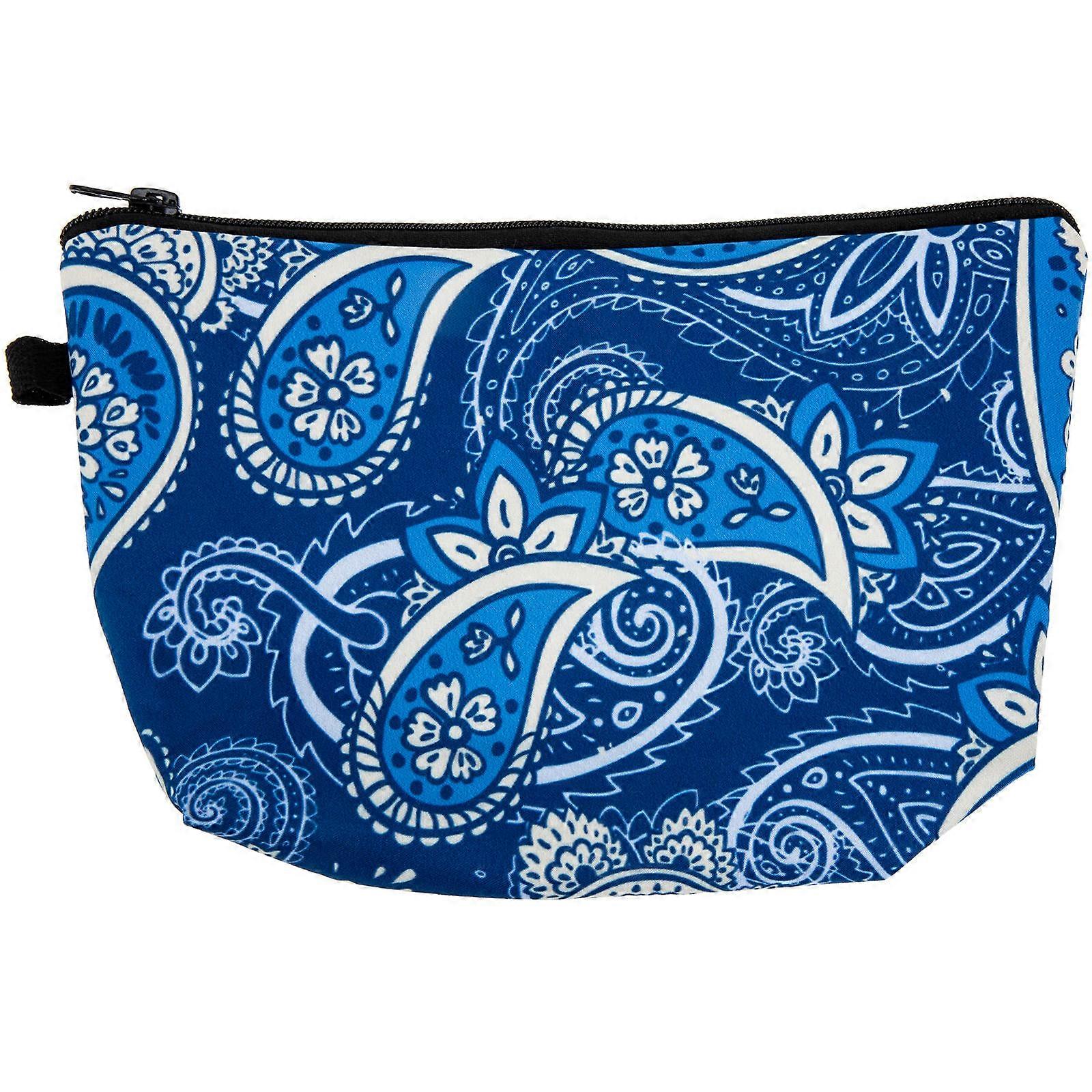 Makeup Use Bag Toiletry Bag for Storage 4Pcs Blue Portable Travel Storage