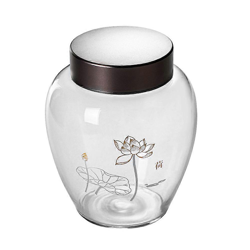 Glass Food Storage Can Household Jar for Storage 3Pcs with Alloy Lid