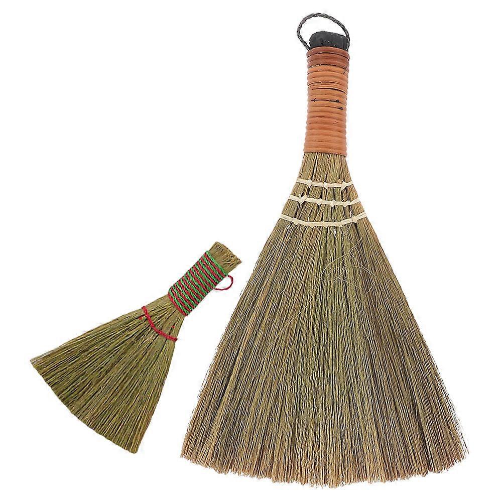 Portable Broom 4 Pcs for Office Cleaning Handheld Dust Sweeper Lightweight Whisk Tool