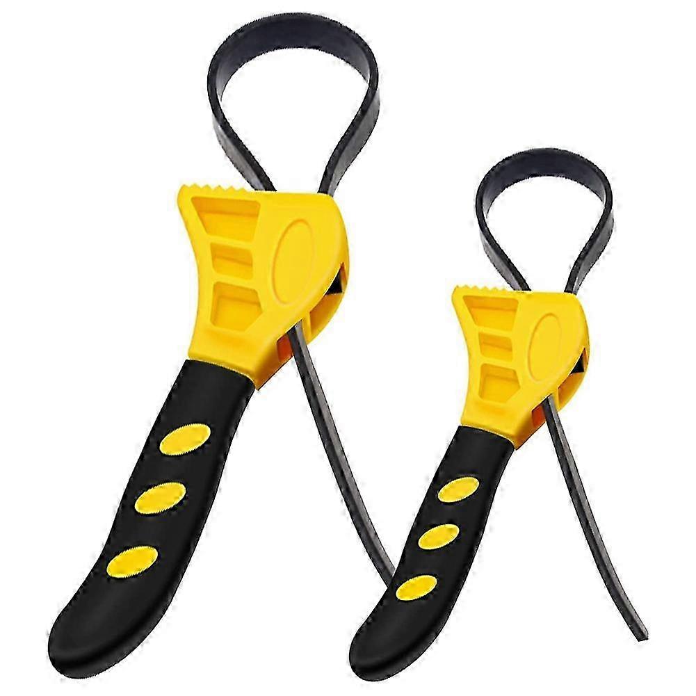 2 Pcs Rubber Strap Belt Wrench for Mechanics Plumbers 2025