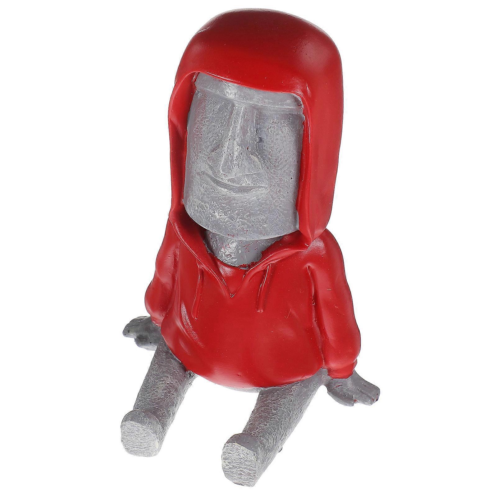 3Pcs Resin Phone Holder Moai Shaped Stand For Hands-Free Use In Office Or Home Unique And Functional Design