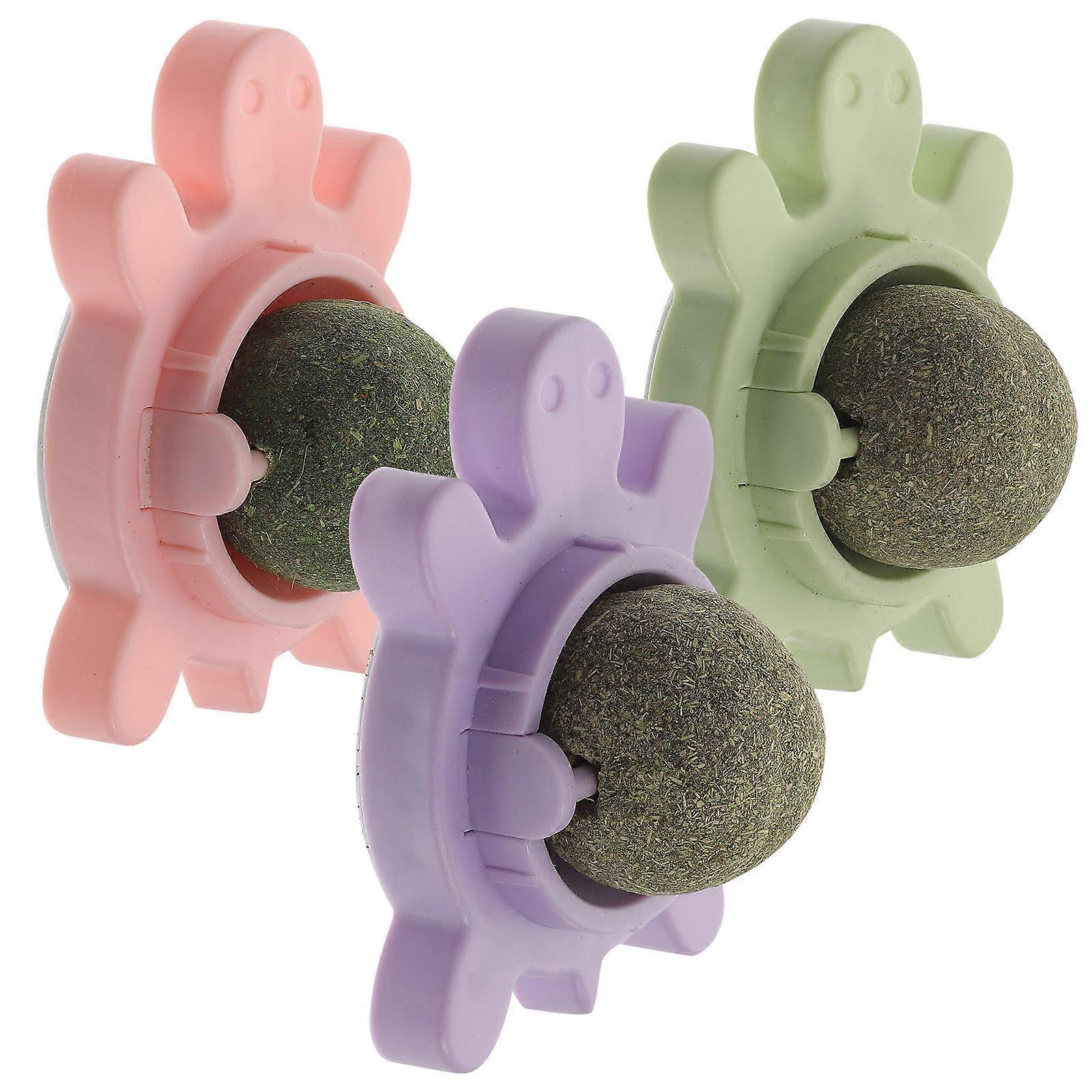 Catnip Balls Wall Cat Toy for Indoor Cats 12Pcs Interactive Gifts