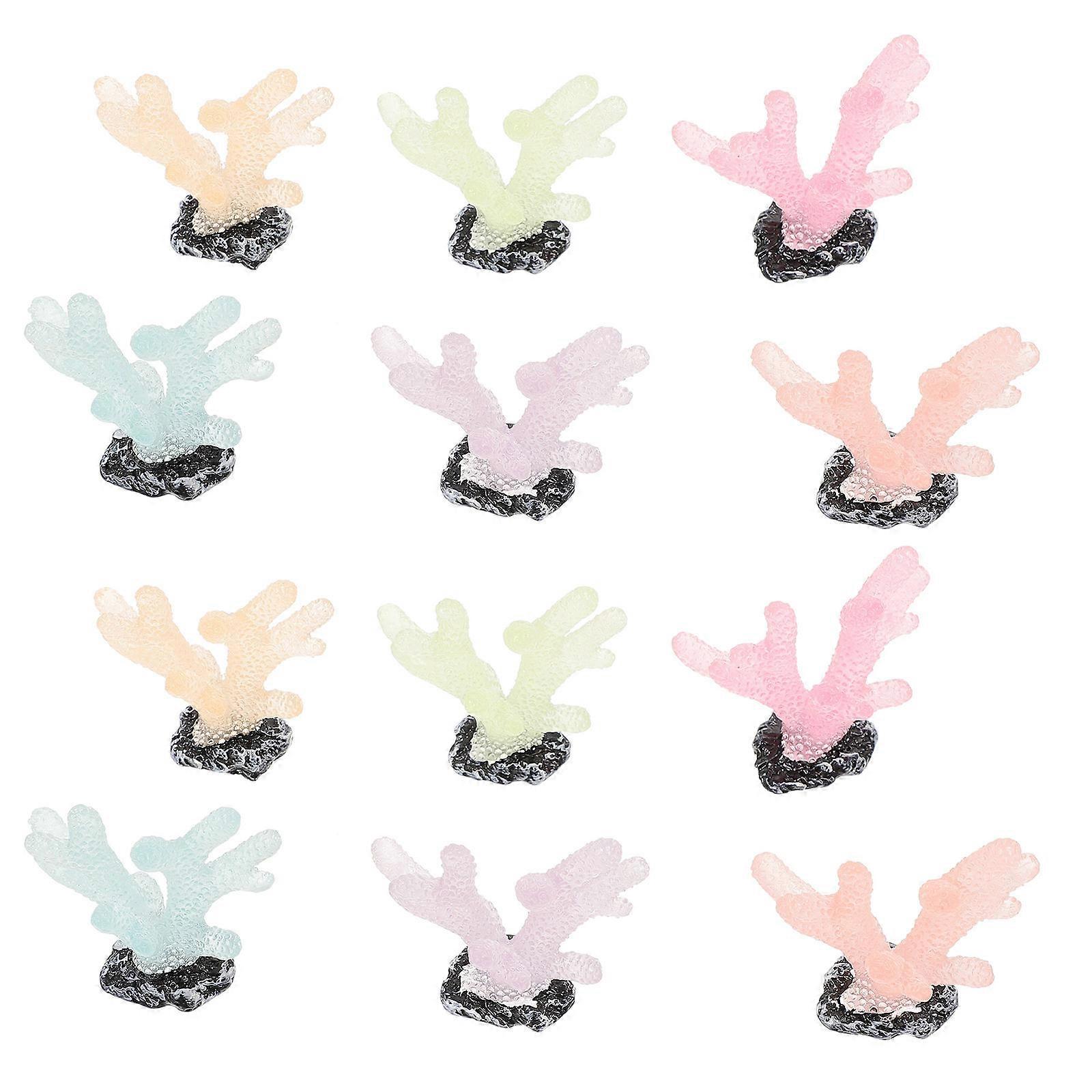 Aquarium Setup Simulation Design Miniature Coral Decoration 36 Pcs Non-deforming Resin For Indoor Decoration