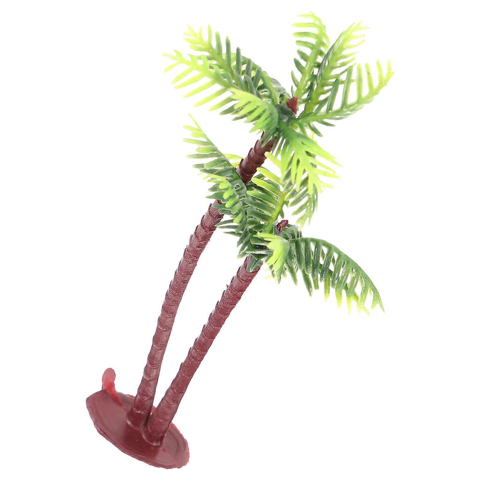 Coconut Tree Decor Plastic Mini Palm Tree for Model Architecture Trees