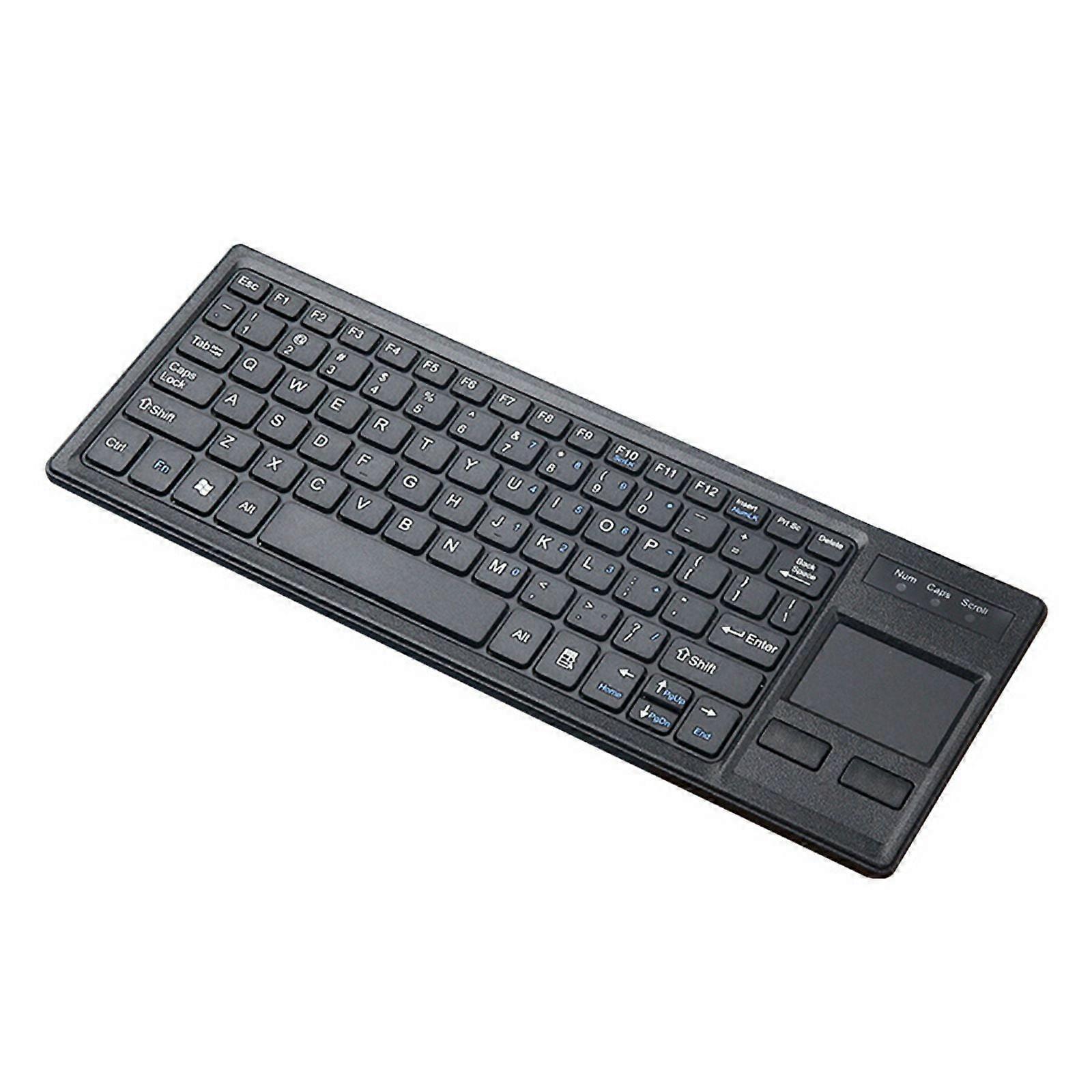 80 Keys USB Wired Keyboard Ultra Thin Mini Compact Touch Keyboard HUB Function Wired Touch Keyboard