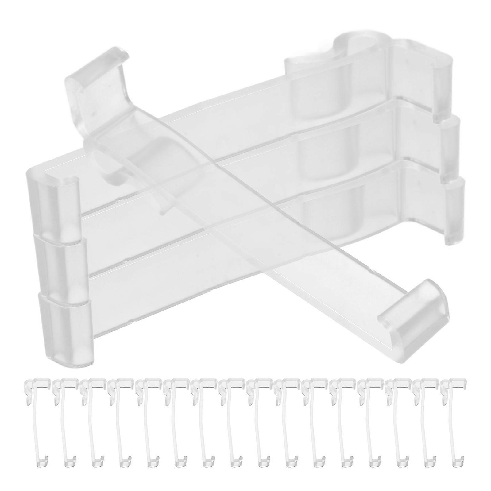 Clear Plastic Valance Hardware Clips for Horizontal Blind Valance 100Pcs
