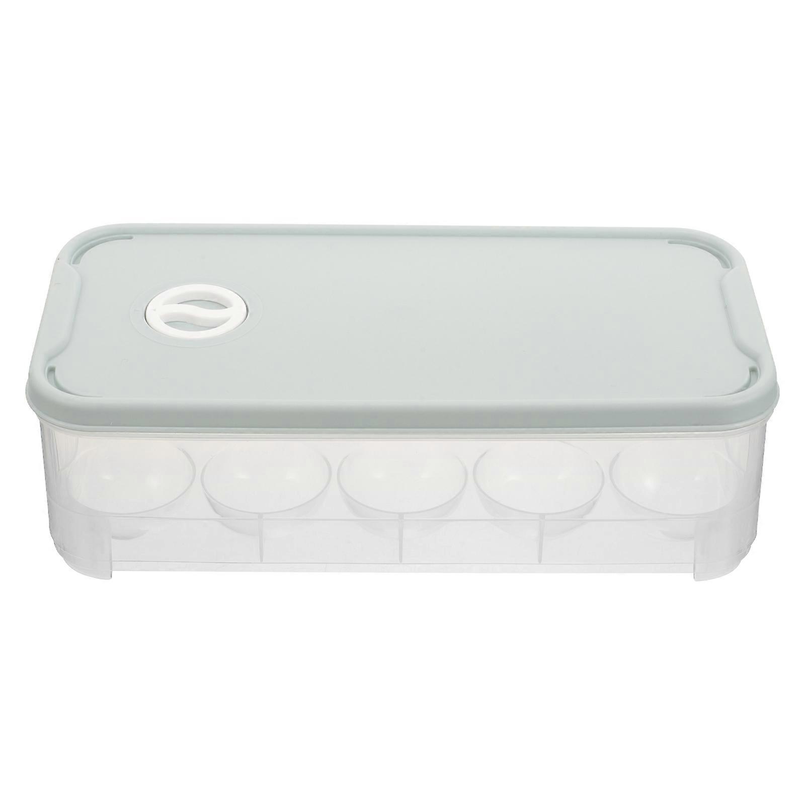 Clear Egg Holder Dispenser Box For Home Users Perfect For Fridge Freezer 1Set Space-saving And Stackable