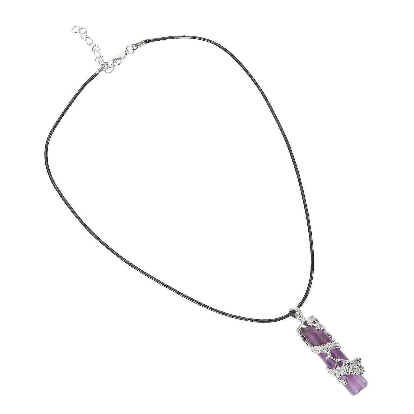 Creative Crystal Pendant Neck Chain Featuring Intricate Dragon Suitable For Parties And Dancing With 2Pcs